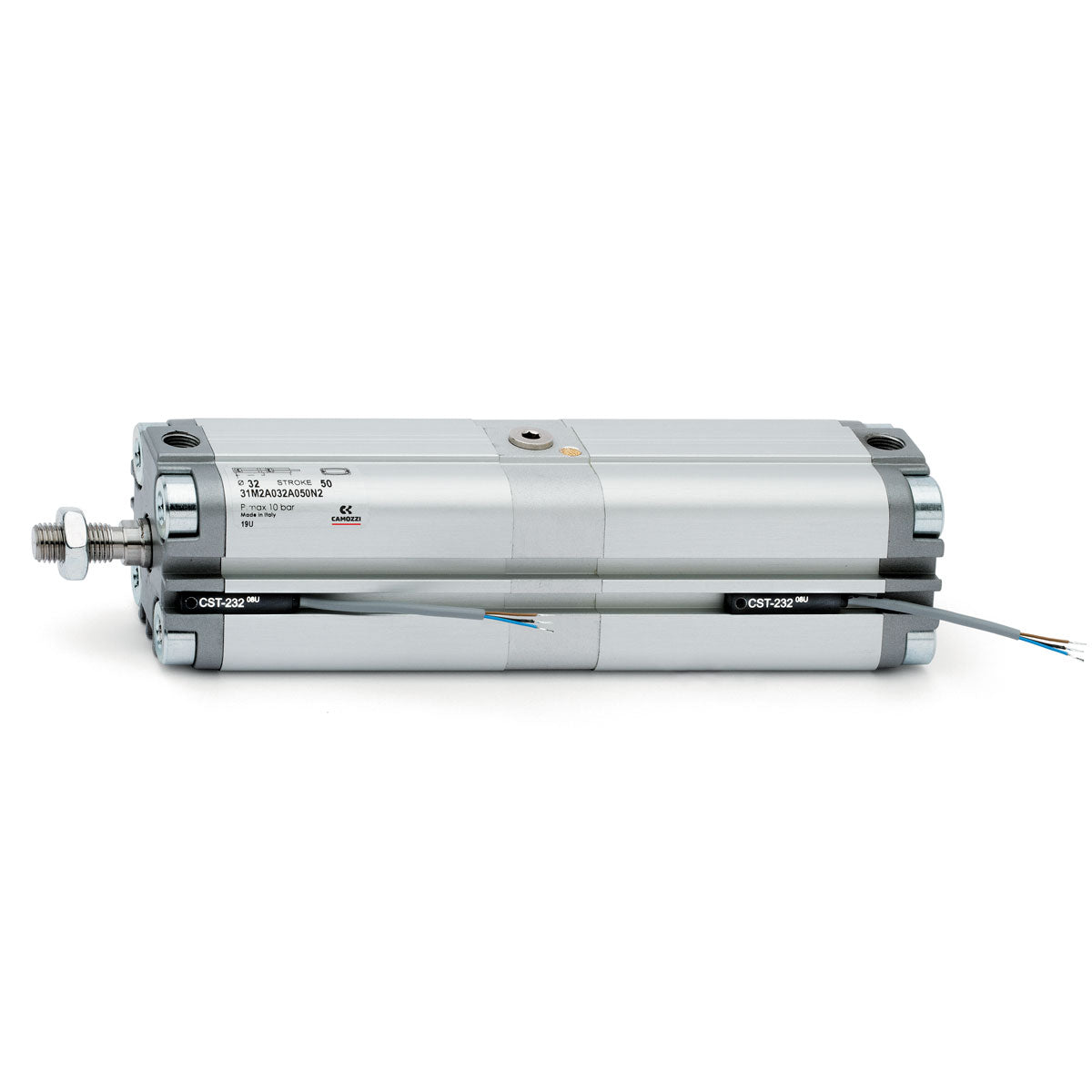 Camozzi | 31F2A100A075N2 | 100mm Bore x 2mm Stroke | ISO 21287 | Pneumatic Cylinder