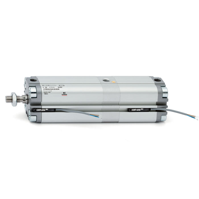 Camozzi 31M2A032A25/50N ISO 21287 Compact Pneumatic Cylinder - 32mm x 50mm
