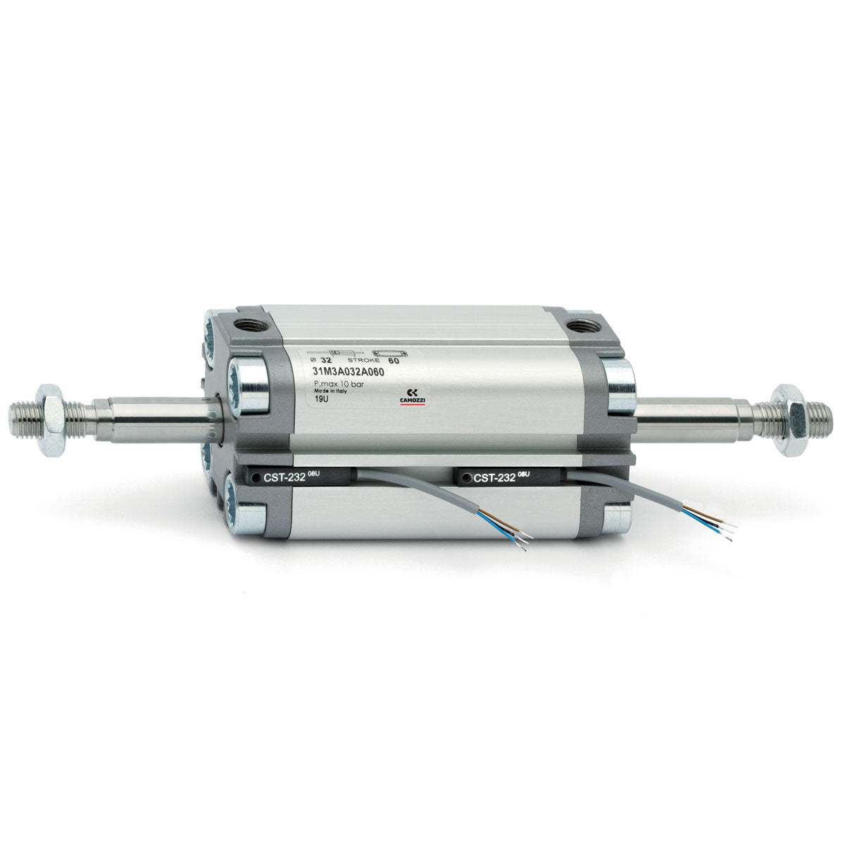 Camozzi | 31F3A063A025 | 63mm Bore x 25mm Stroke | ISO 21287 | Pneumatic Cylinder