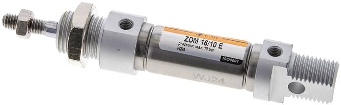 EMC ZDM 16/10 E 16mm bore x 10mm stroke ISO 6432 pneumatic cylinder