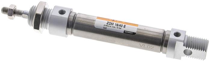 EMC ZDM 16/40 E 16mm bore x 40mm stroke ISO 6432 pneumatic cylinder