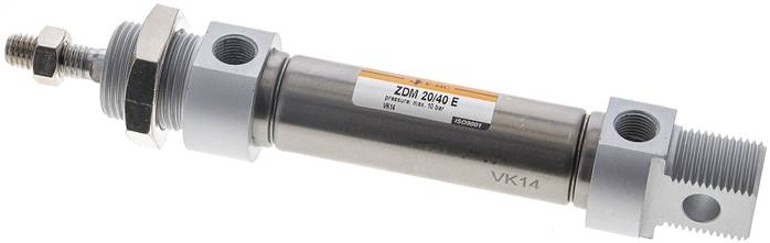 EMC ZDM 20/40 E 20mm bore x 40mm stroke ISO 6432 pneumatic cylinder