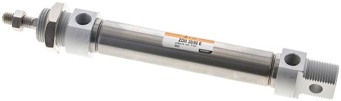EMC | ZDM 20/80 E | 20mm Bore x 80mm Stroke | ISO 6432 | Pneumatic Cylinder