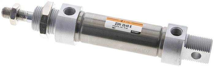 EMC | ZDM 25/40 E | 25mm Bore x 40mm Stroke | ISO 6432 | Pneumatic Cylinder