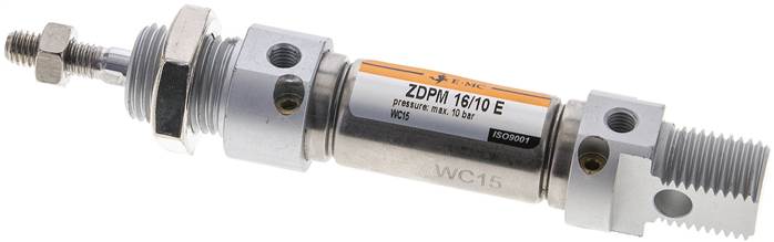 EMC | ZDPM 16/10 E | 16mm Bore x 10mm Stroke | ISO 6432 | Pneumatic Cylinder