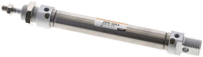 EMC | ZDPM 16/80 E | 16mm Bore x 80mm Stroke | ISO 6432 | Pneumatic Cylinder