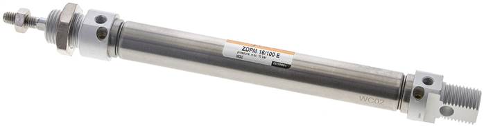 EMC | ZDPM 16/100 E | 16mm Bore x 100mm Stroke | ISO 6432 | Pneumatic Cylinder
