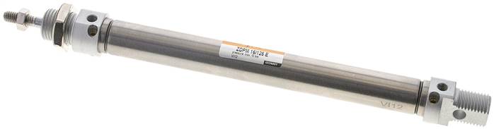 EMC | ZDPM 16/125 E | 16mm Bore x 125mm Stroke | ISO 6432 | Pneumatic Cylinder