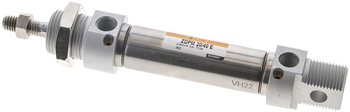 EMC | ZDPM 20/40 E | 20mm Bore x 40mm Stroke | ISO 6432 | Pneumatic Cylinder