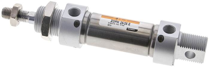 EMC | ZDPM 25/25 E | 25mm Bore x 25mm Stroke | ISO 6432 | Pneumatic Cylinder