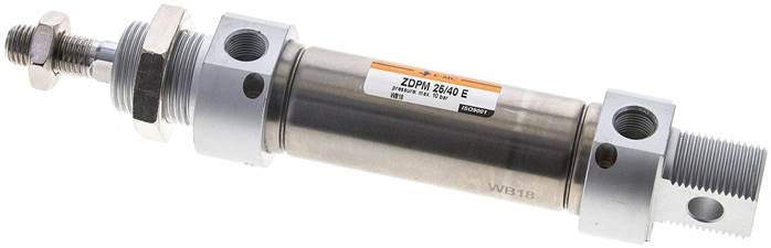 EMC | ZDPM 25/40 E | 25mm Bore x 40mm Stroke | ISO 6432 | Pneumatic Cylinder