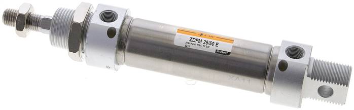 EMC | ZDPM 25/50 E | 25mm Bore x 50mm Stroke | ISO 6432 | Pneumatic Cylinder