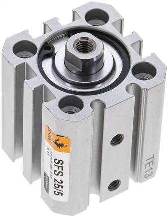 EMC SFS 25/5 25mm bore x 5mm stroke ISO 21287 compact pneumatic cylinder