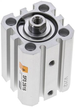 EMC SFS 25/15 25mm bore x 15mm stroke ISO 21287 compact pneumatic cylinder