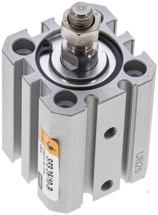 EMC SFS 25/10-B 25mm bore x 10mm stroke ISO 21287 compact pneumatic cylinder