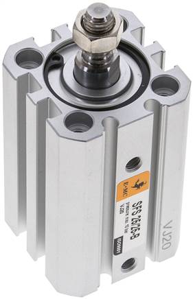 EMC SFS 25/25-B 25mm bore x 25mm stroke ISO 21287 compact pneumatic cylinder
