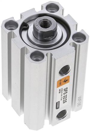 EMC SFS 32/25 32mm bore x 25mm stroke ISO 21287 compact pneumatic cylinder