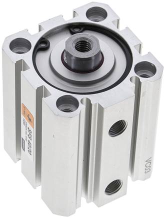 EMC SFS 40/20 40mm bore x 20mm stroke ISO 21287 compact pneumatic cylinder