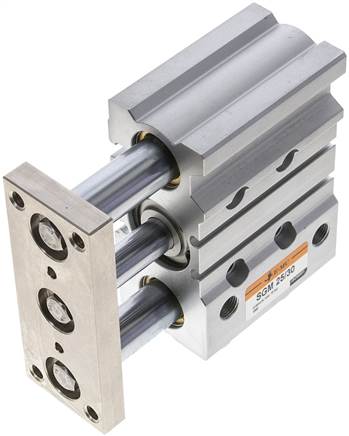 EMC | SGM 25/30 | 25mm Bore x 30mm Stroke | Guided | Pneumatic Cylinder