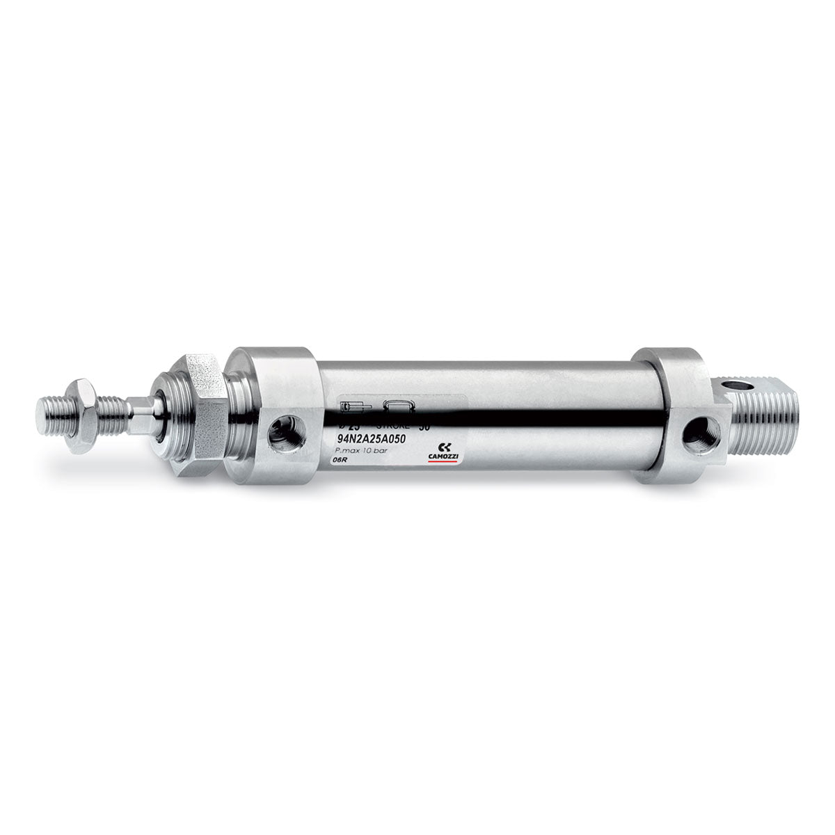 Camozzi | 95N2A25A080 | 25mm Bore x 80mm Stroke | ISO 6432 | Pneumatic Cylinder