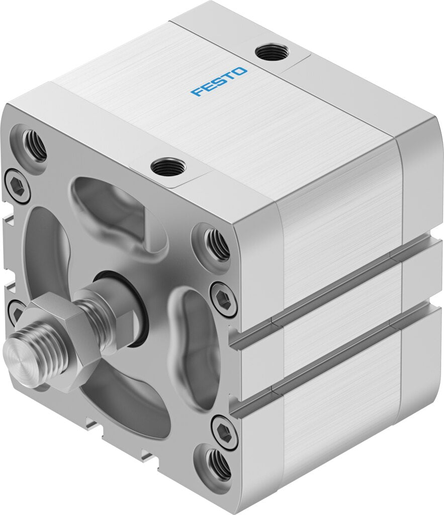 Festo | ADN-80-500-A-P-A | 80mm Bore x 500mm Stroke | ISO 21287 | Compact Pneumatic Cylinder