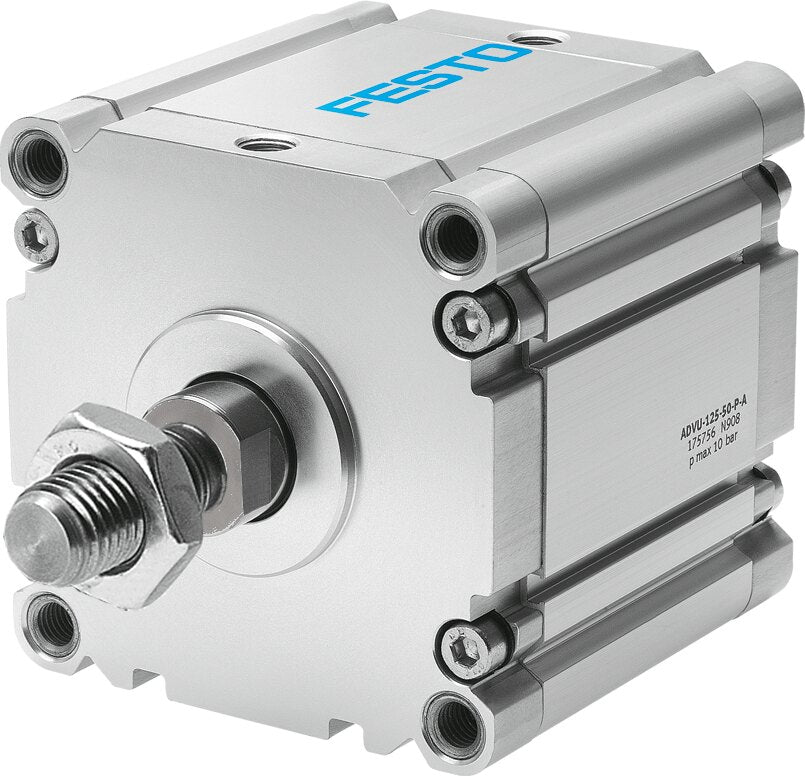 Festo | ADVU-125-220-A-P-A | 125mm Bore x 220mm Stroke | Compact Pneumatic Cylinder