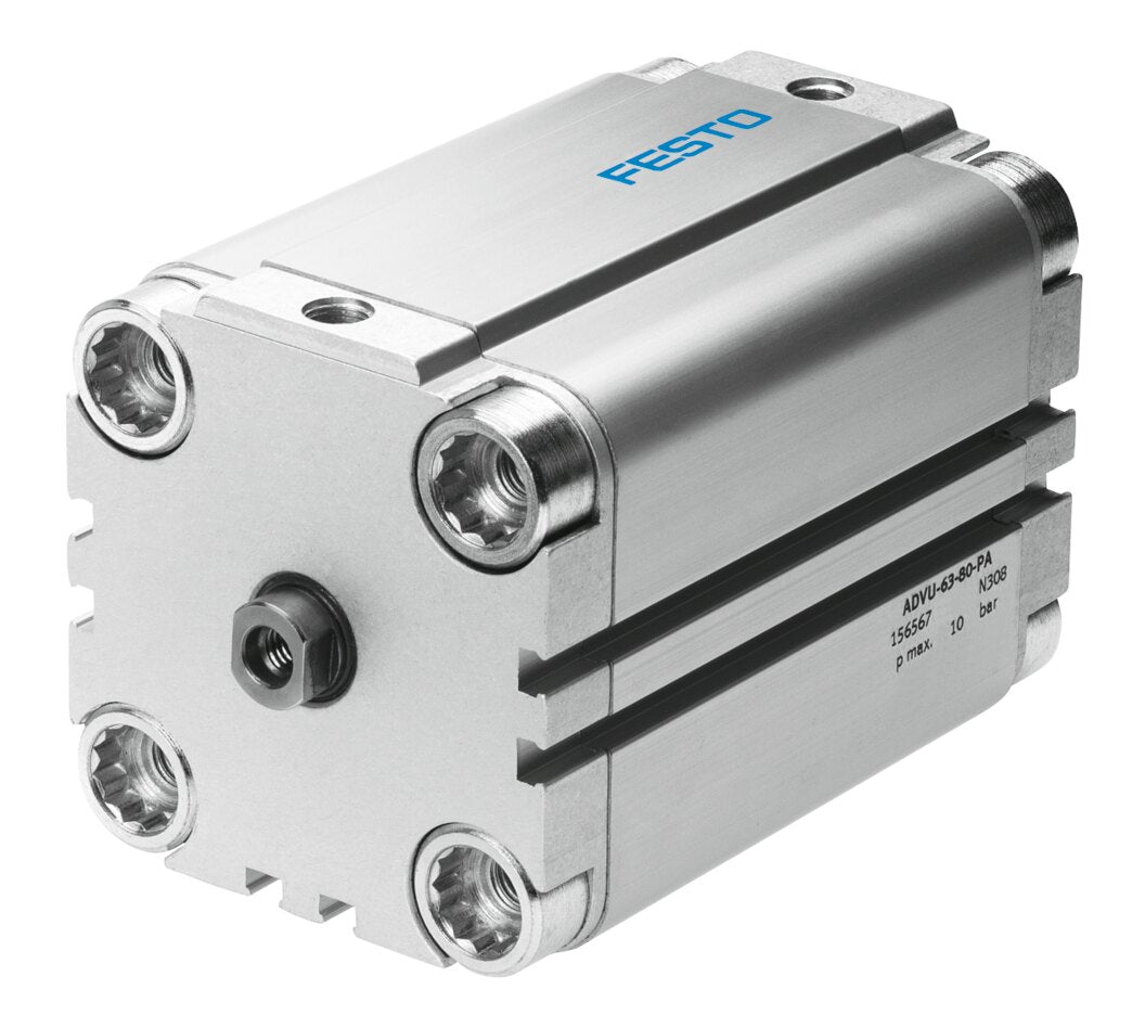 Festo | ADVU-40-110-P-A | 40mm Bore x 110mm Stroke | Compact Pneumatic Cylinder