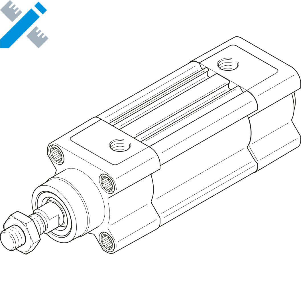 Festo | DSBC-32-2100-PPSA-N3 | 32mm Bore x 2100mm Stroke | ISO 15552 | Pneumatic Cylinder