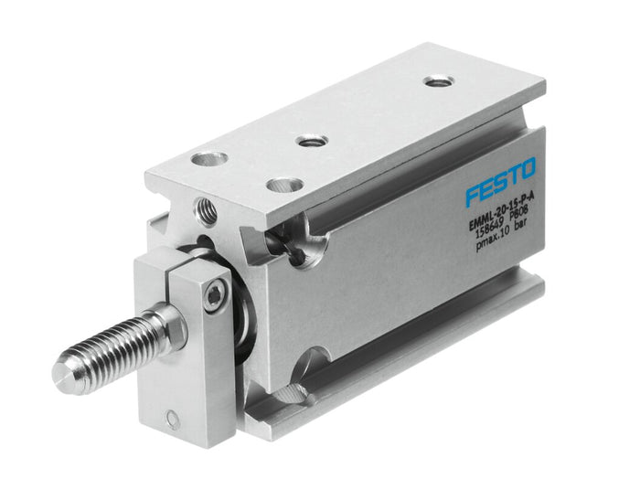 Festo | EMML-20-10-P-A | 20mm Bore x 10mm Stroke | Compact Pneumatic Cylinder