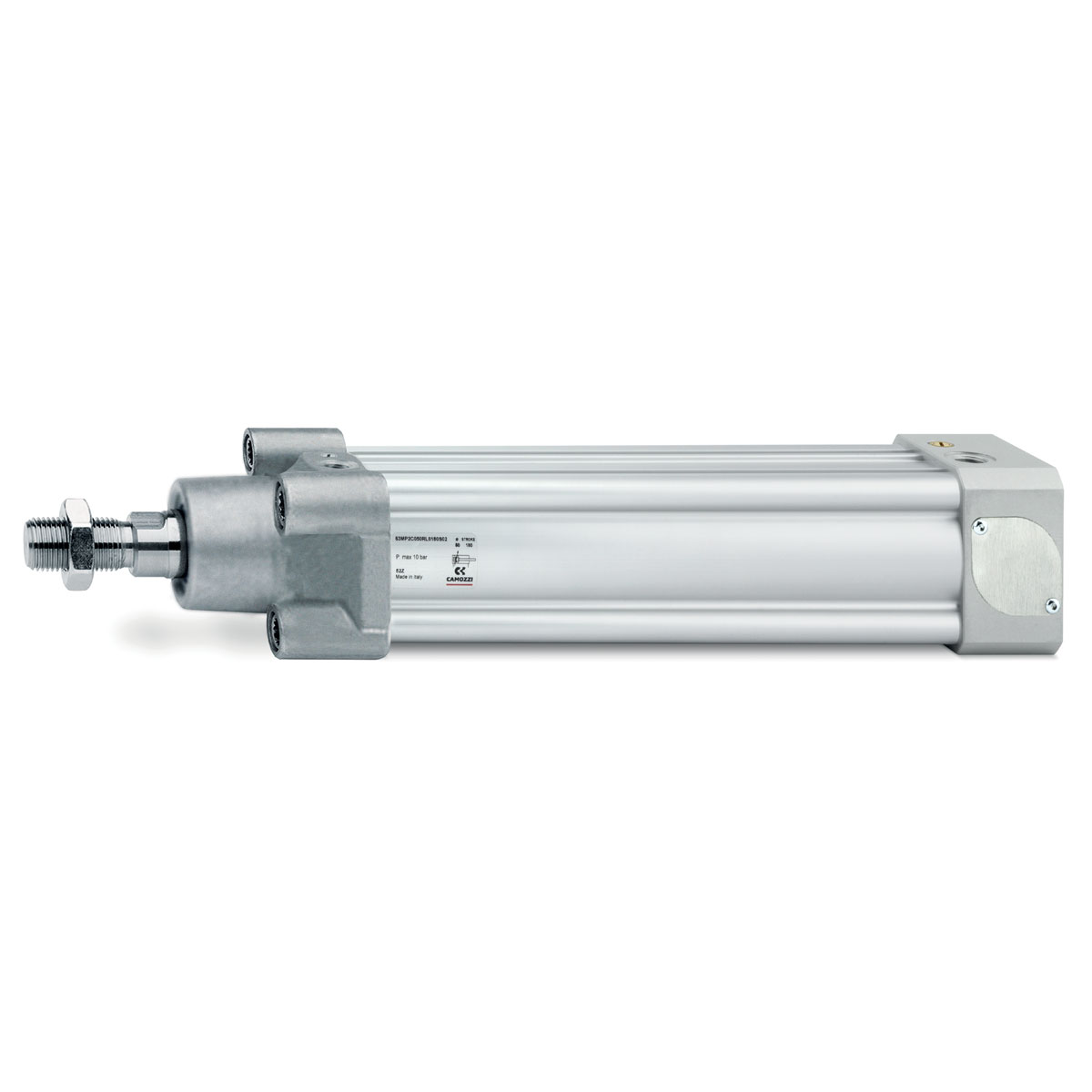 Camozzi | 63MP2C080A0025FL | 80mm Bore x 25mm Stroke | ISO 15552 | Pneumatic Cylinder