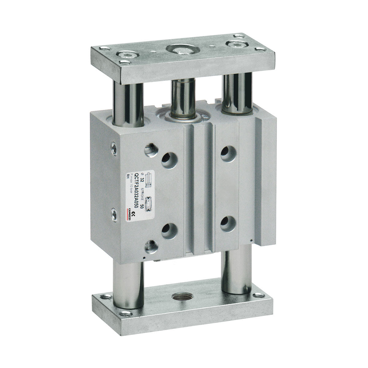 Camozzi | QCBF2A020A125 | 20mm Bore x 125mm Stroke | Guided Pneumatic Cylinder