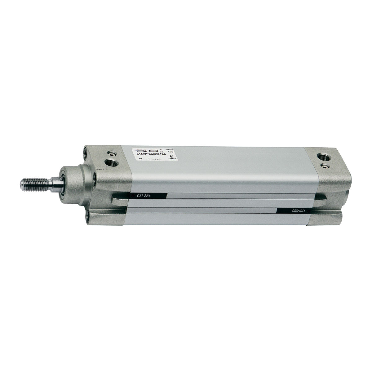 Camozzi | 61M2P125A0550 | 125mm Bore x 550mm Stroke | ISO 15552 | Pneumatic Cylinder